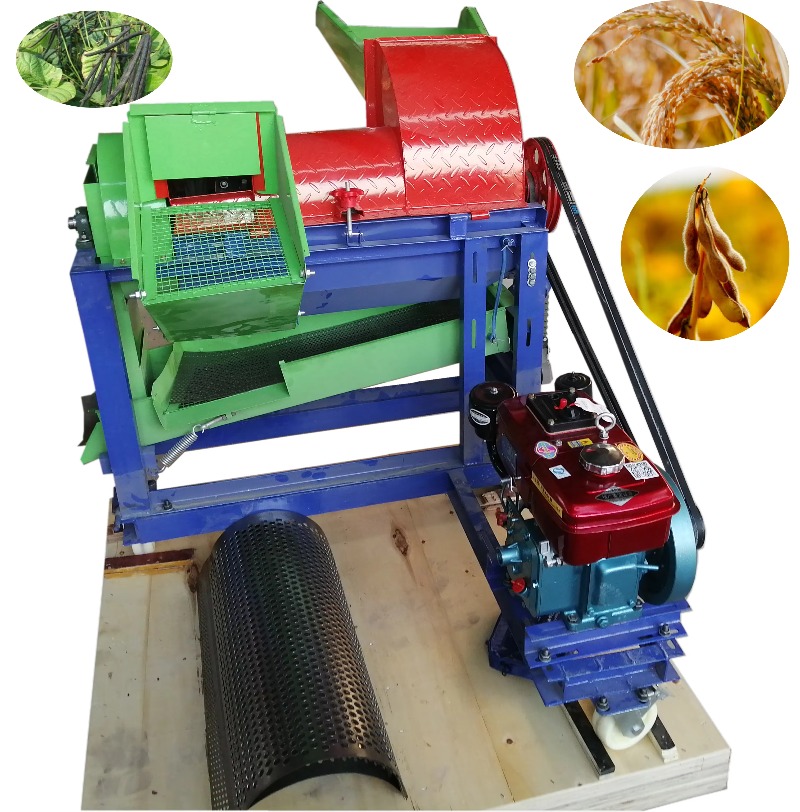 Rice Thresher Machine - Mała, wielofunkcyjna młóczarnia do pszenicy, soi,