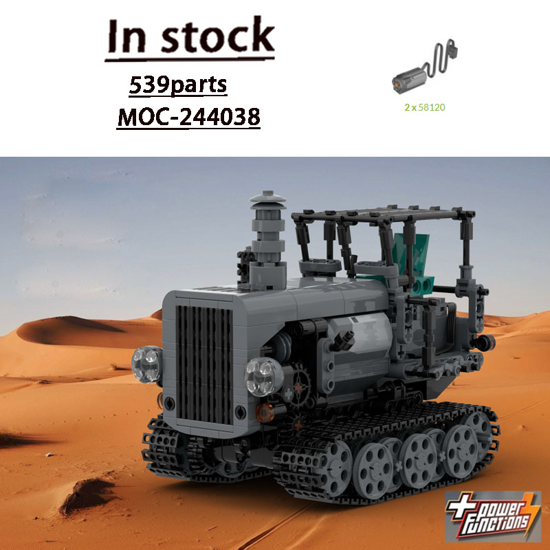 Urban Farming Agriculture - MOC-244038 Miejski Retro Traktor Rolniczy Model